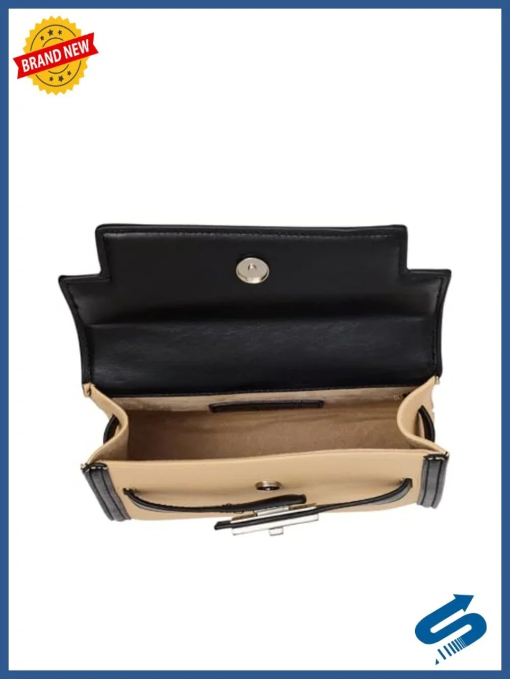 Faux Leather Top Handle Satchel with Crossbody Strap